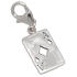 Anh&auml;nger KARO-As aus 925 Sterling Silber