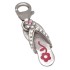 Charm-Anh&auml;nger Flip-Flop zum einh&auml;ngen in ein Bettelarmband