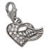 Anh&auml;nger Fliegendes Herz aus 925 Sterling Silber