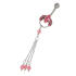Bauchnabelpiercing Navette, Kettchen und Kristallen Farbe w&auml;hlbar