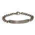 ID-Armband aus Edelstahl mit Platte
