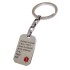 Notfall-Schlüsselanhänger mit individueller Wunschgravur