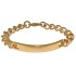 Schweres Edelstahl-Armband, PVD gold
