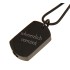 Ascheschmuck Anhänger Dog Tag Schwarz Edelstahl Hochglanz poliert
