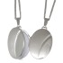 Ovales Medaillon aus 925 Sterling Silber, 26x23mm
