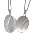 Ovales Medaillon aus 925er Sterlingsilber, 26x23mm
