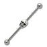 Industrial Barbell  aus Chirurgenstahl mit Totenkopf