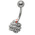 Bauchnabelpiercing mit 925 Silber Design SCHLANGE