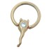 14 Karat Gold Brustwarzenpiercing 1.6mm Stärke mit einem Teufelchen als Klemmdesign