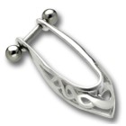 Helix Ohrpiercing 1.2x6mm mit 925 Sterling Silberdesign 174