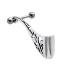 Helix Ohrpiercing 1.2x6mm mit 925 Sterling Silberdesign