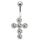 Bauchnabel Piercing mit Kreuz Motiv 446