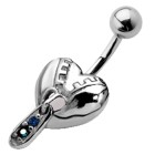 Bauchnabel Piercing mit Reißverschlußdesign 5, Farbauswahl