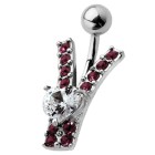 Bauchnabel Piercing mit Reißverschlußdesign 6, Farbauswahl