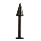 Black labret with spike
