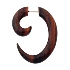Pseudo-Piercing-Spirale aus Palisander, gedreht