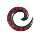 Organix Ohrdehner aus Wasserb&uuml;ffelhorn  mit roten dreiecks Motiven