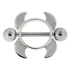 Brustwarzenschild  K&auml;mpferin aus Sterling Silber