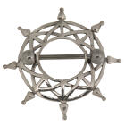 Brustwarzenpiercing mit Barbell und einem ausgefallenem Design aus 925 Silber