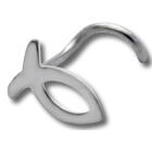 Nasenpiercing mit Fisch Design