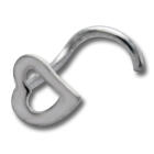 Nasenpiercing mit Herz Design