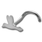 Nasenpiercing mit Kolibri Design
