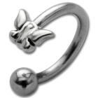 Front Circular Barbell mit Schmetterling Design in verschiedenen Gr&ouml;&szlig;en