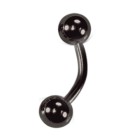 Piercing Banane schwarz 1.2 bis 1.6mm Stärke