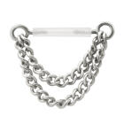 Intimpiercing (Christina) Bioflex Barbell Hantel1.6x14mm, doppelte Kesselkette