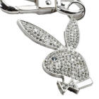 Schl&uuml;sselanh&auml;nger Playboy, rhodium veredelt