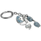 Schl&uuml;sselanh&auml;nger Playboy, rhodium veredelt - Brille Geldb&ouml;rse Bunny
