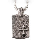 KoolKatana Kettenanh&auml;nger rechteckig in Drachenhautoptik und Kugelkette