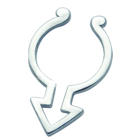 Brustclip aus 925 Sterling Silber Male - Biologie Zeichen M&auml;nnlich