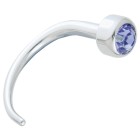 Ear stretcher 3.2mm Claw with Swarovski stone