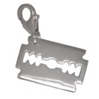 Pendant razor blade 925 sterling silver razor sharp