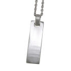Rechteckiger Silber Anh&auml;nger, 25x12mm