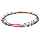 Ummantelter Stahlhalsreif mit Magnetverschluss