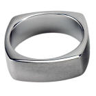 Edelstahlring 7mm eckig mattiert in mehreren Gr&ouml;&szlig;en