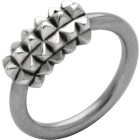 Front Closure Ring mit 925 Sterling Silber Verschluß