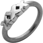 Front Closure Ring mit 925 Sterling Silber Verschluß, Motiv XXX