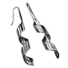 Twisted stainless steel earrings