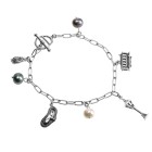 Charm Bracelet Sterling Silver MIDNIGHT MOON