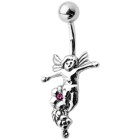 Bauchnabel Piercing mit Elfenkind