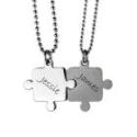 Partneranh&auml;nger - Puzzle - aus Edelstahl mit individueller Gravur