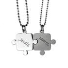 Partneranh&auml;nger - Puzzle - aus Edelstahl mit individueller Gravur