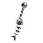 Bauchnabel Piercing bewegliche GR&Auml;TE, 1.6x10mm