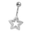 Bauchnabel Piercing Motiv Stern - GLAM