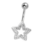 Bauchnabel Piercing Motiv Stern - GLAM