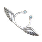 Brustclip aus 925 Sterling Silber Take me to Heaven - Fl&uuml;gel, Kristall