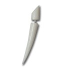 Water buffalo bone pseudo piercing, rounded wedge